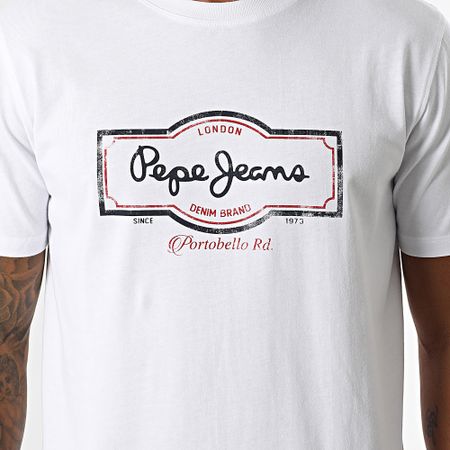 Pepe Jeans - Camiseta Daxton PM509786 Blanca
