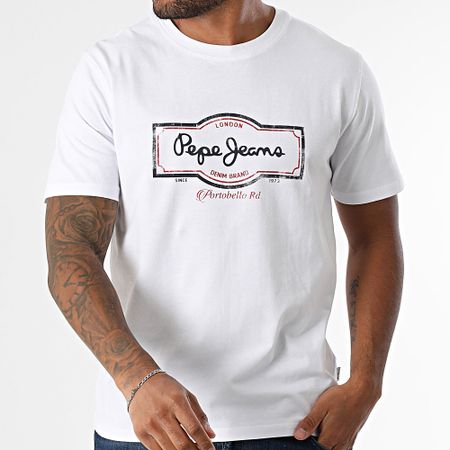 Pepe Jeans - Camiseta Daxton PM509786 Blanca