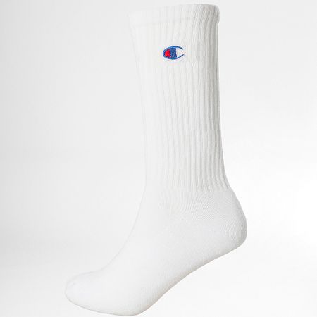 Champion - Juego De 3 Pares De Calcetines Auténticos Blanco Azul Marino Gris Moteado