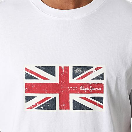 Pepe Jeans - Camiseta Union PM509790 Blanca