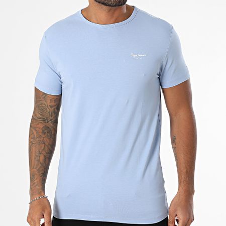 Pepe Jeans - Slim Tee Shirt Original Basic PM508212 Azul claro