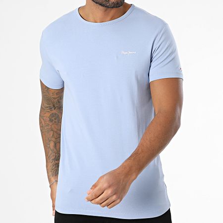Pepe Jeans - Slim Tee Shirt Original Basic PM508212 Azul claro