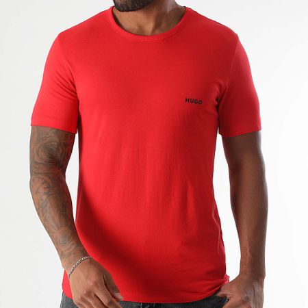 HUGO - Lote de 3 camisetas 50532811 Blanco Gris Rojo