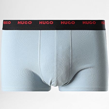 HUGO - Lote de 5 Boxers 50532619 Negro Rojo Azul claro Azul marino