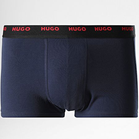 HUGO - Lote de 5 Boxers 50532619 Negro Rojo Azul claro Azul marino