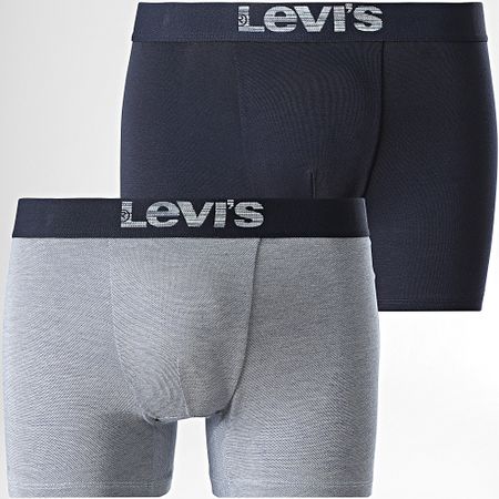 Levi's - Juego de 2 calzoncillos bóxer 701203921 Azul marino jaspeado