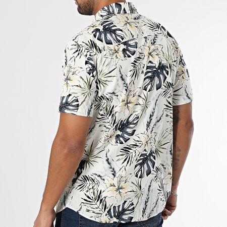 Jack And Jones - Hawaii Camisa Manga Corta Blanco Verde Azul