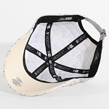 New Era - Gorra acolchada de mujer 9Twenty NY 60595367 Beige Floral