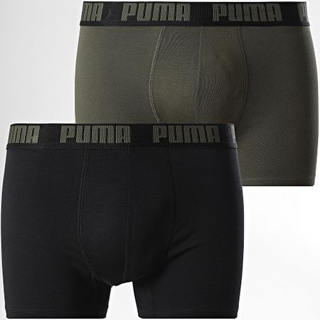 Puma - Juego de 2 calzoncillos 701226387 Caqui Verde Negro