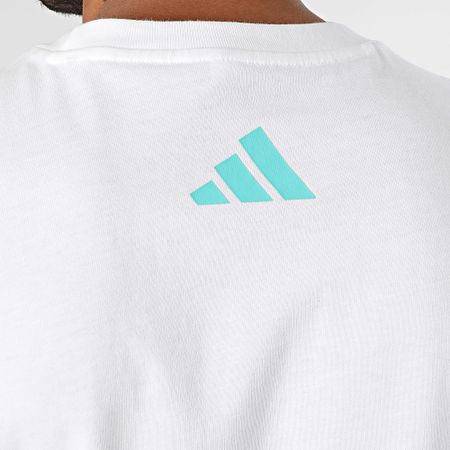 Adidas Performance - Camiseta Mercedes AMG JV5456 Blanco Azul Turquesa