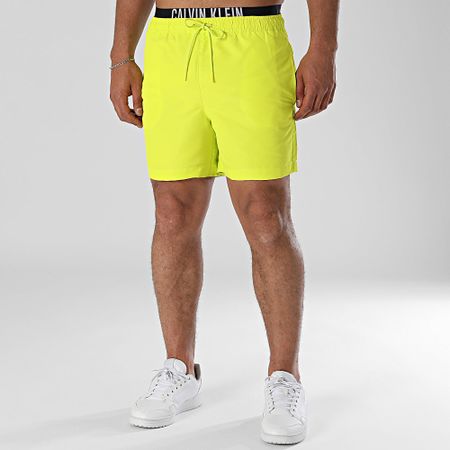 Calvin Klein - Bañador Short Mediano Doble 1093 Verde Lima