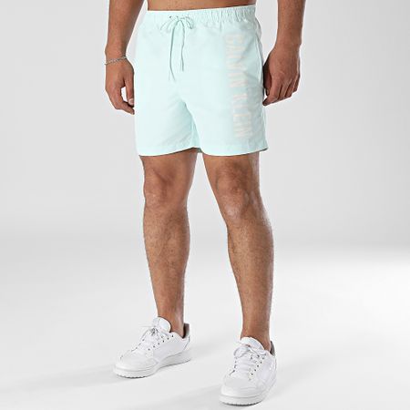 Calvin Klein - Shorts de baño con cordón 1092 Azul claro