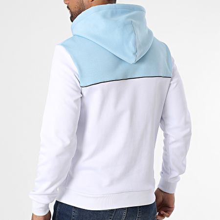 Sergio Tacchini - Deriva 41016 Sudadera con capucha Blanco Azul claro