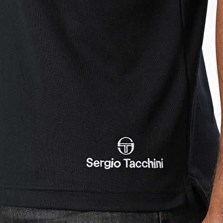 Sergio Tacchini - Polo de manga corta Morgana 41042 Negro Blanco