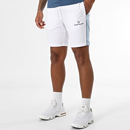 Sergio Tacchini - Alata Blanco Azul Marino Polo Manga Corta Pantalón Corto Conjunto Jogging