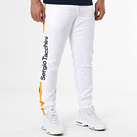 Sergio Tacchini - Alata Denso 41051 41124 Azul Blanco Naranja Camiseta Y Pantalones De Jogging Set