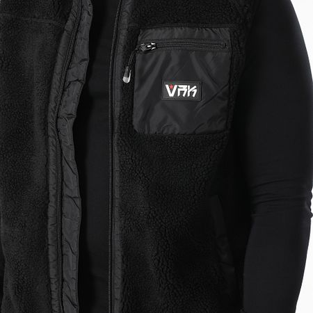 Vrunk - Chaqueta sin mangas Sherpa Negra
