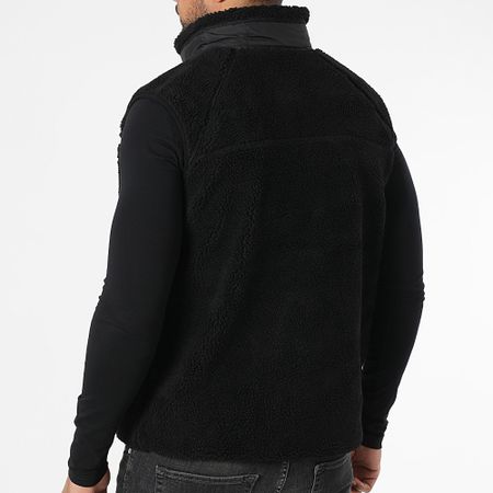 Vrunk - Chaqueta sin mangas Sherpa Negra