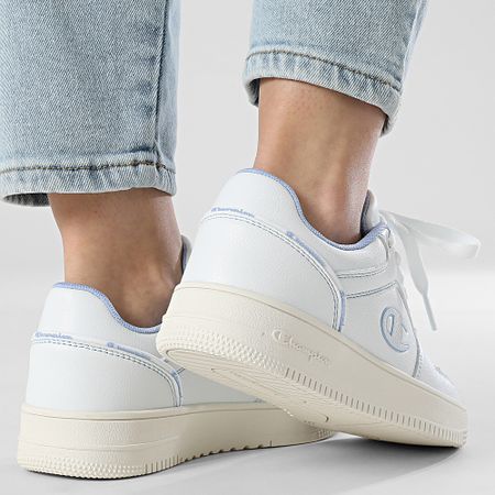 Champion - Rebound 2.0 Low Blanco Polvo Azul Zapatillas Mujer