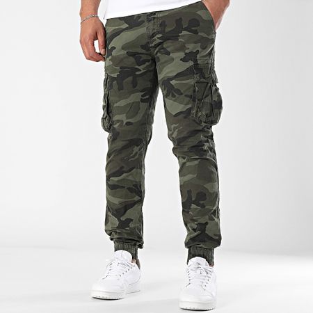 MTX - 973 Pantalones cargo de camuflaje verde caqui
