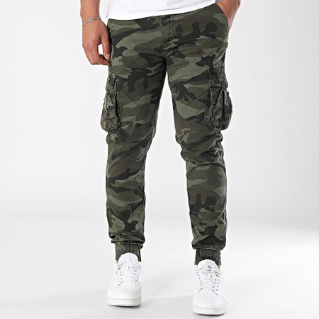 MTX - 973 Pantalones cargo de camuflaje verde caqui