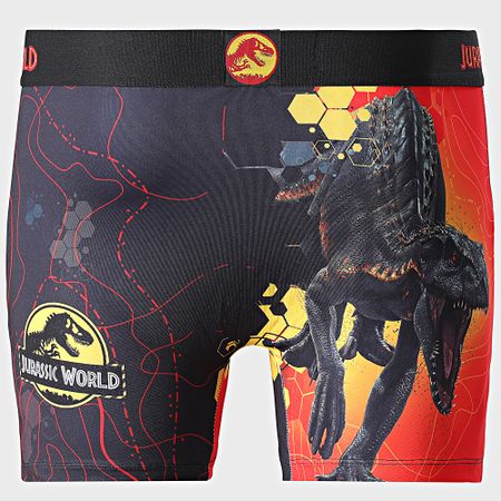 Freegun - Jurassic World Boxer Negro Rojo Naranja Amarillo