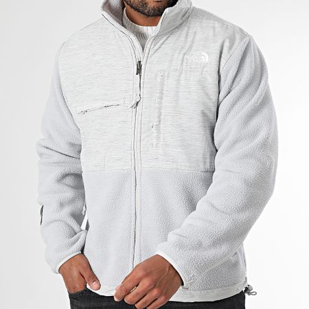 The North Face - Chaqueta polar con cremallera Regrind Denali A8B5E Gris
