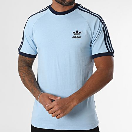 Adidas Originals - Pack De 2 Camisetas De 3 Rayas IA4846 JN7018 Blanco Azul Claro