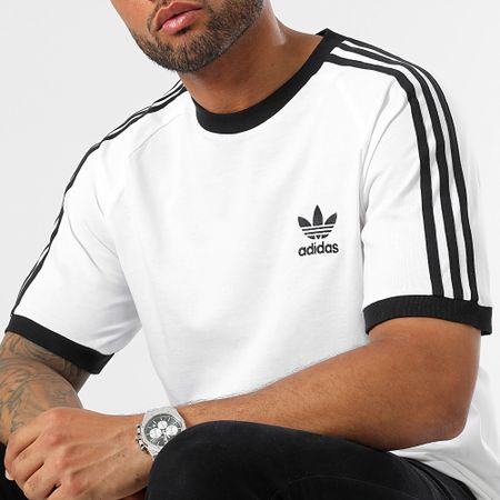 Adidas Originals - Pack De 2 Camisetas De 3 Rayas IA4846 JN7018 Blanco Azul Claro