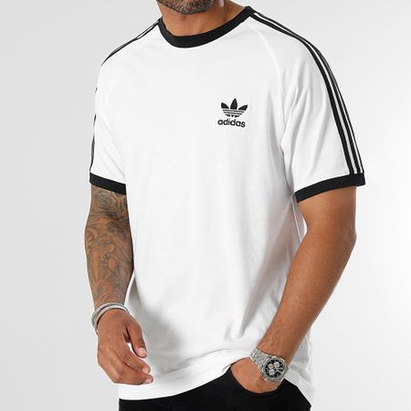 Adidas Originals - Pack De 2 Camisetas De 3 Rayas IA4846 JN7018 Blanco Azul Claro