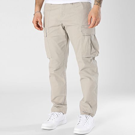 John H - Pantalones Cargo 101 Beige