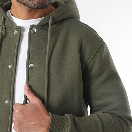 LBO - Chaqueta Lisa con Capucha 3785 Verde Caqui