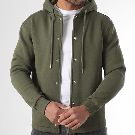 LBO - Chaqueta Lisa con Capucha 3785 Verde Caqui