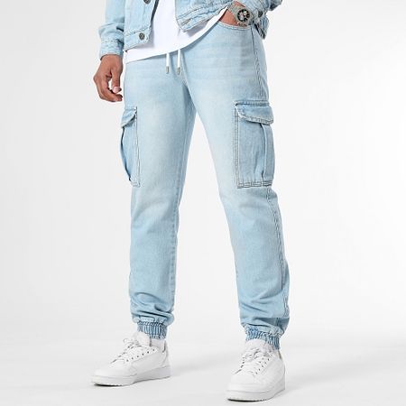 LBO - Lavado azul 3797 Conjunto de chaqueta y vaqueros Cargo Fit