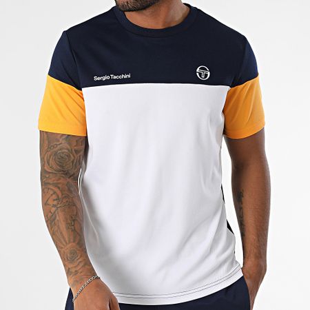 Sergio Tacchini - Prave Vebita Conjunto de camiseta y pantalón corto 024 40845 40815 Azul Blanco