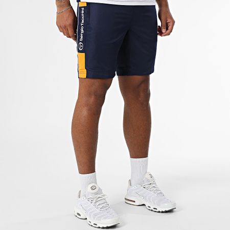Sergio Tacchini - Prave Vebita Conjunto de camiseta y pantalón corto 024 40845 40815 Azul Blanco