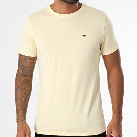 Tommy Jeans - Camiseta Tjm Xslim Jersey 4411 Amarillo Claro