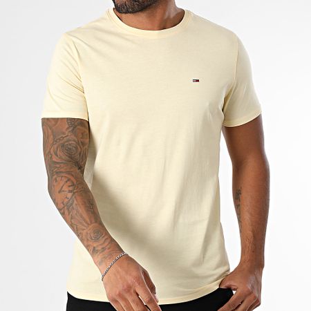 Tommy Jeans - Camiseta Tjm Xslim Jersey 4411 Amarillo Claro