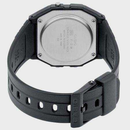 Casio - Reloj Colección F-91W-1YEG Negro Azul Real