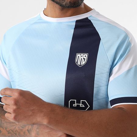 MA9 Mafia Nueve - Conjunto de camiseta y pantalón corto Nitro Tape azul