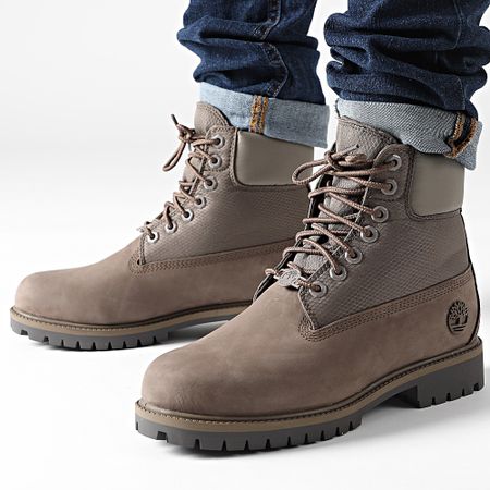 Timberland - Botas Timberland Heritage 6 En Encaje Impermeables A6EAS Marrón Medio Nobuck