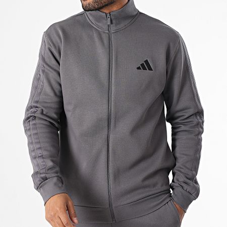 Adidas Performance - Chándal 3 rayas JI8881 Gris marengo