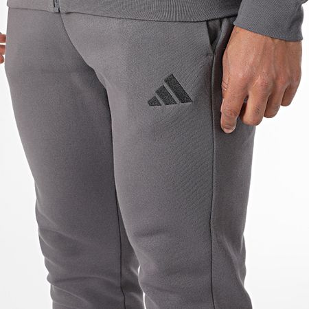 Adidas Performance - Chándal 3 rayas JI8881 Gris marengo