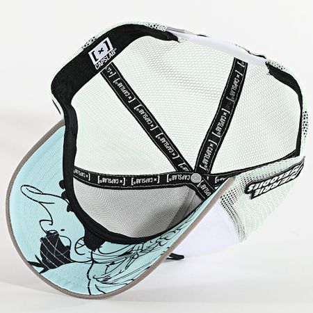 Capslab - Bugs Daffy Trucker Cap Blanco Gris Claro Verde