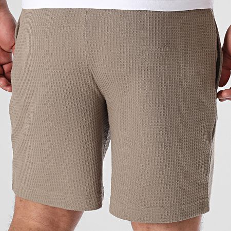 HUGO - Pantalón corto Austin Waffle 50532023 Marrón claro