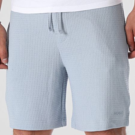 HUGO - Pantalón corto Austin Waffle 50532023 Azul claro