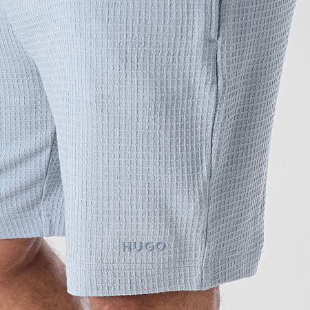 HUGO - Pantalón corto Austin Waffle 50532023 Azul claro
