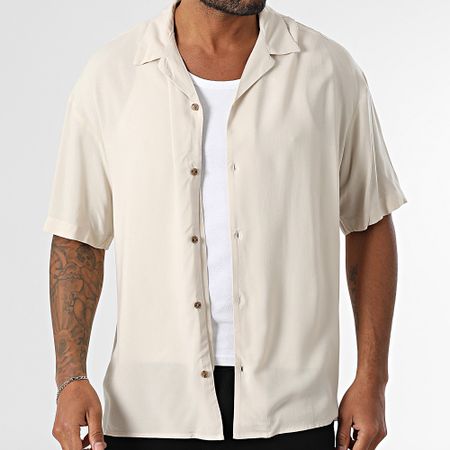 Jack And Jones - Camisa Jeff Beige de manga corta