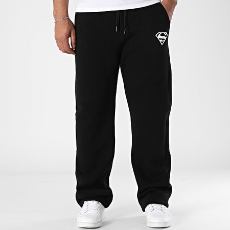 DC Comics - Superman Logo Wide Leg Jogging Pants Negro