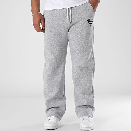 DC Comics - Superman Logo Wide Leg Jogging Pants Heather Grey